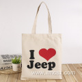 Cartoon customized shopping tote bag with handle